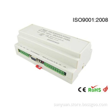 16 Channels Analog Signal 4-20mA/0-5V to RS232/RS485 Isolated a-D Converter with Modbus RTU